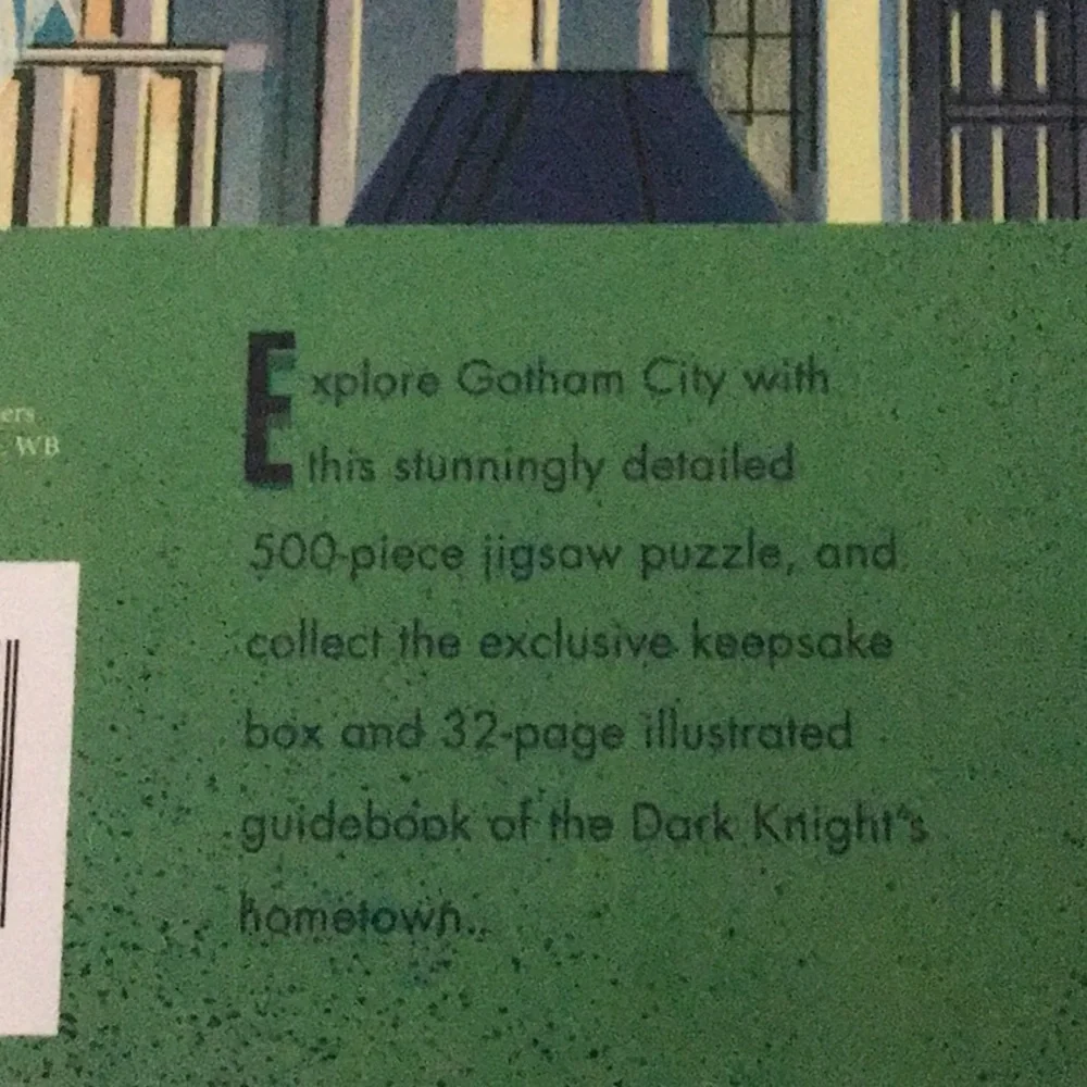 NEW Sealed DC Exploring Gotham City Puzzle & Book Set